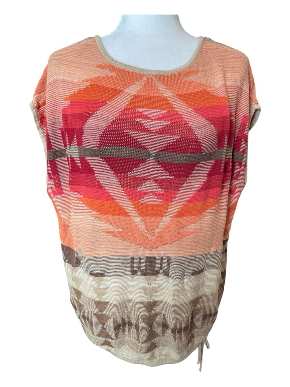 Lauren Active Ralph Lauren Southwestern Aztec boho Knit Top Size 2X